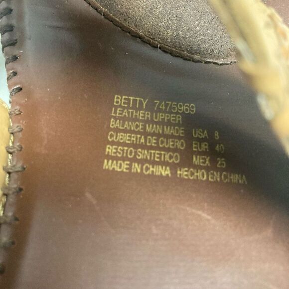 DR.‎ SCHOLLS Betty Women’s Brown Leather Sandals Size 8 - Picture 6 of 8